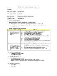Saladbowl kunci jawaban lks matematika sma kelas xii penerbit. Rpp Matriks Kelas Xi Kurikulum 2013 Masnurul
