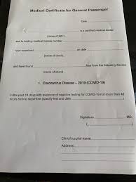 Convenabil, toate materialele necesare sunt incluse in set. Certificat Medical Passagers Forum Thailande