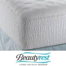 Beautyrest Mattress Pad Polyester Cotton Top Protector Cover Bed Bedroom Sleep