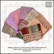 Applique Cut Work Cotton Suit Material Set