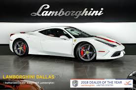 2015 ferrari 458 italia 0 60. Used 2015 Ferrari 458 Italia Speciale For Sale At Lamborghini Dallas Vin Zff75vfa9f0205081