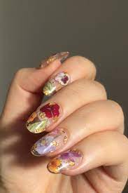 Reusable Pressed Dried Flowers Press On Nails Clear Base Etsy Gorgeous Nails Cute Nail Art Designs Trendy Nails