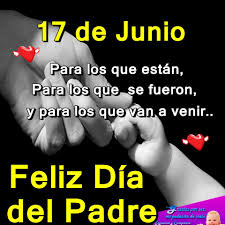 «feliz día papá, no hay palabra ni pincel que llegue a manifestar amor de padre». Facebook