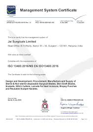 Surgical Blades Scalpels Manufacturers In India Jai Surgical Msc Initials Gurgaon