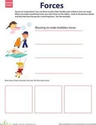 Learn About Force Worksheet Education Com Second Grade Science Science Printables First Grade Science