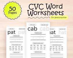 cvc worksheets your home teacher