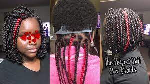 How To Bob Box Braids Using A Straightener To Seal The Tip Youtube Bob Braids Very Short Hair Short Bob Braids