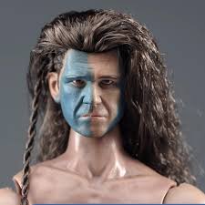 1/6 William Wallace Head Carving Male Head Sculpt Model Toy For 12" Figure  Body