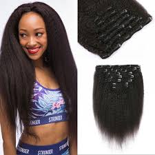 Natural hair refers to black hair that hasn't been chemically altered with straighteners, relaxers or texturizers. Cambodian Human Hair Kinky Straight Clip In Hair Extensions For Black Women Remy Hair G Easy Sew In Extensions For White Girls White Girl Curly Hair Extensions From Easyhairproducts 5 67 Dhgate Com