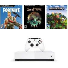 Microsoft Xbox One S 1tb All Digital Edition 3 Game Bundle Disc Free Gaming White Njp 00050 Walmart Com Xbox One S 1tb Xbox One S Xbox One