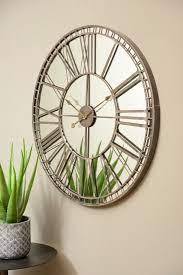Buy Libra Skeleton Mirror Wall Clock From The Next Uk Online Shop Clock Wall Decor Mirror Wall Clock Dining Room Mirror Wall