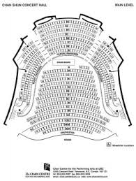 venue floor plans chan centre