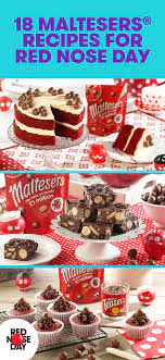We Ve Teamed Up With Maltesers To Bring You Some Delicious Baking Recipes Sell Your Creations At Your Re Red Nose Day Red Nose Day Cakes Red Nose Day Cupcakes
