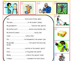 Do you play the piano? 184 Free Present Simple Vs Present Continuous Worksheets