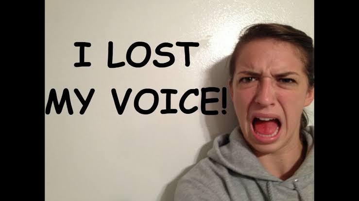 Image result for lost your voice"