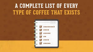 A Complete List Of Every Type Of Coffee That Exists
