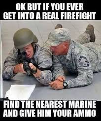 The Difference Between The Air Force And The Marines Need I Say More Marines Funny Military Jokes Usmc Humor