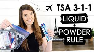 Tsa 3 1 1 Liquid Powder Rule For Carry On Bag Everything You Need To Know From A Travel Agent Youtube