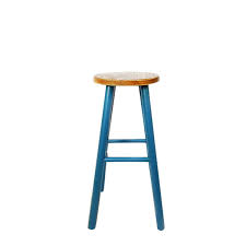 Creating a wonderfully inviting open feel, whilst still remaining social and inclusive. Vintage Industrial Style Wooden Bar Stools Counter Stools Solid Furniture Turquoise