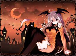 Cute Halloween Anime Girl Wallpapers Wallpaper Cave