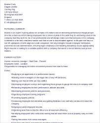 As you create your resume, you should reflect on all the things this human resource manager resume sample does right and mirror them. Free 14 Sample Hr Manager Resume Templates In Ms Word Pdf