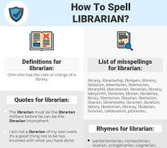 How To Spell Librarian And How To Misspell It Too Spellcheck Net