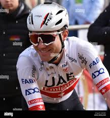 HIRSCHI Marc dell'UAE Team Emirates durante la Bretagne Classic  Ouest-France 2024, il Grand prix de Plouay, la gara ciclistica UCI World  Tour il 25 agosto 2024 a Plouay, Francia