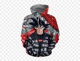 Search and find more on vippng. Dragon Ball Z Son Goku Supreme Louis Vuitton Black Supreme Louis Vuitton Hoodie Clipart 3907603 Pikpng