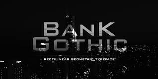 Bank Gothic Ad Ad Ad Gothic Bank In 2020 Gothic Fonts Bank Gothic Font Gothic Font Free