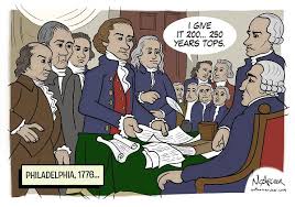 Image result for cartoon images of the founding fathers"