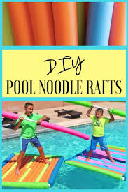 Pool Noodle Raft Racing Experiment Backyard Swimming Pool Challenge Backyard Boiasdepisci Pool Activities Diy Pool Party Swimming Pool
