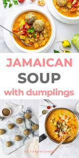 Jamaican Vegetable Soup Recipe Recipe Jamaican Recipes Vegetable Soup Recipes Easy Vegan Soup