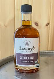 Organic Vermont Maple Syrup • 375ml Glass Bottle • Choice Maple