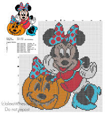 Halloween Minnie Free Cross Stitch Pattern Halloween Cross
