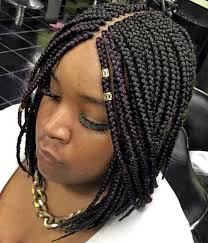 Without a doubt, short hair is the length of the moment. 20 Ideas For Bob Braids In Ultra Chic Hairstyles Bob Braids Box Braids Styling Braids With Shaved Sides
