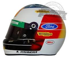 Helm helmet miniatur mick schumacher f1 belgien gp spa 2017 minichamps 1:8. Michael Schumacher F1 Replica Helmets All Racing Helmets