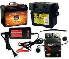 Amazon Com Boat Battery Kit Vmax 12v 35ah Agm Battery Quickbox Marine Battery Box Waterproof Circuit Breake Marine Batteries Boat Battery Trolling Motor