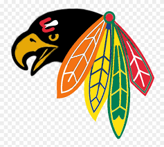 Hood if you look under the bird. First Custom Chicago Blackhawks Logo By Nhlconcepts Chicago Blackhawk Png Logo Free Transparent Png Clipart Images Download