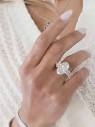 8 Carat Oval Diamond Engagement Ring, Lab Grown Diamond Engagement ...
