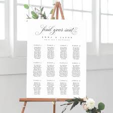 Wedding Seating Chart Template Seating Chart Printable Seating Board Printable File Templett Diy Instant Download Rustic Wedding