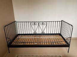 lit mezzanine ikea blanche 2 personnes en metal vinted