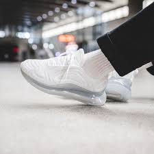 Nike Air Max 720 White Metallic Platinum White Blue Ao2924 100 In 2020 Nike Air Shoes Nike Sneakers Outfit Nike Air Max