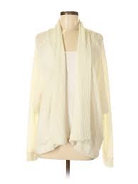 details about ecote women ivory cardigan sm