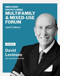 We're thrilled to welcome David Levinson, Chairman & CEO of @llholdingco,  to next week's South Florida Multifamily & Mixed-Use Forum