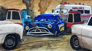 Coloring pages for kids and adults, play free coloring pages for kids and adults. Draw Cars 3 Doc Hudson Crash Scene With The Rescue Team Drawing And Coloring For Kids Tim Tim Tv Youtube