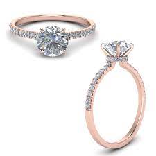 Check spelling or type a new query. Hidden Halo Petite Round Cut Diamond Engagement Ring In 14k Rose Gold Fascinating Diamonds