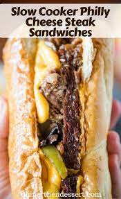 It was a busy time in my life and she suggested this recipe to use for those crazy days when you just. Easy Slow Cooker Philly Cheese Steak Sandwiches Dinner Then Dessert