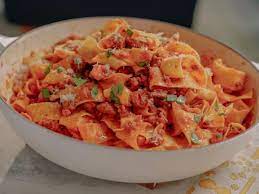 Pappardelle With Sausage Ragu Recipe Sausage Ragu Ragu Recipe Food Network Recipes