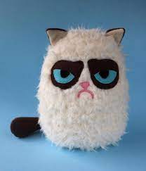 We All Love Grumpy Cats Heres A Plush Version Of It Grumpy Cat Plushie Is Made From Extremely So Grumpy Cat Plush Cat Plush Toy Grumpy Cat Stuffed Animal