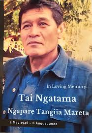 🌺 THANK YOU 🌺 RE: The passing of Ngapare Tangiia Mareta (Tai Ngatama)  Sunrise: 02.05.1946 Sunset: 06.08.2022 On behalf of Dad's partner Isobel,  myself and my sisters, sincere heartfelt thanks to everyone